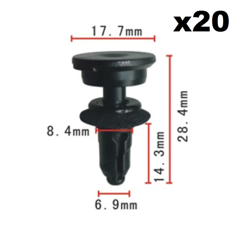 

20x For Honda Water-resisting plate fixed buckle / Nylon Retainer Clip
