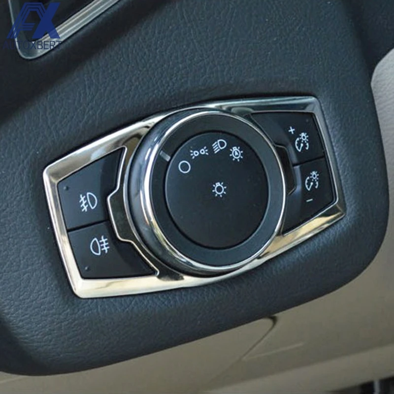 AX FOG HEAD LIGHT HEADLIGHT LAMP SWITCH BUTTON PANEL CHROME COVER FIT