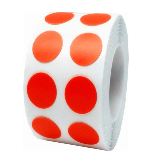 1" Round Red Shooting Target Pasters,Adhesive Target Dots Color Coding Dot Labelsin Wallpapers
