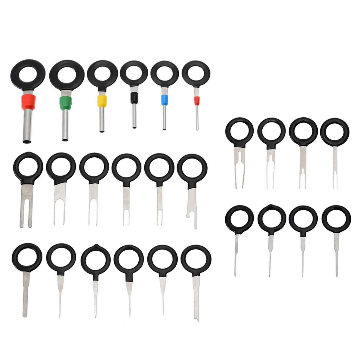 26pcs/set Automotive Car Terminal Removal Electrical Wiring Crimp Connector Pin Extractor Kit Repair Hand Tools