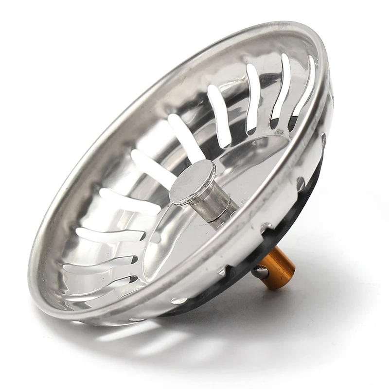 1pc 304 Stainless Steel Kitchen Sink Drain Strainer Stopper Waste Plug