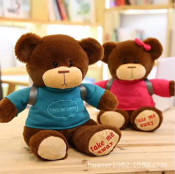 Teddy bear doll cute backpack plush toy girlfriend birthday gift 30cm 40cm | Игрушки и хобби