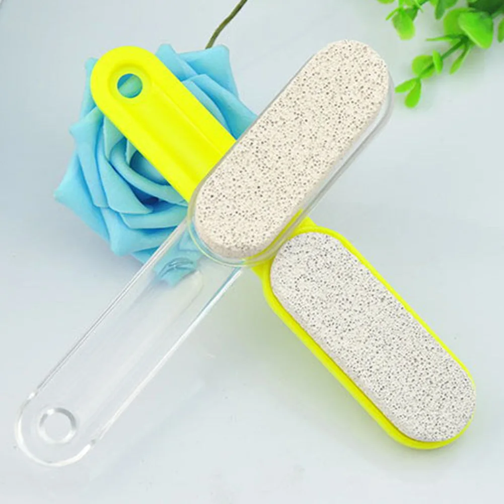 Durable Dead Skin Callus Remover Exfoliator Brush Scrub Home Pedicure Tool Grinder Foot Grinder Portable Pumice Stone Handle