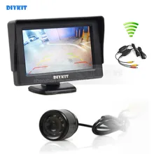 DIYKIT Wireless Parking System Kit Waterproof Rear View Backup Car Camera Parking Camera + 4.3 inch LCD Display Car Monitor