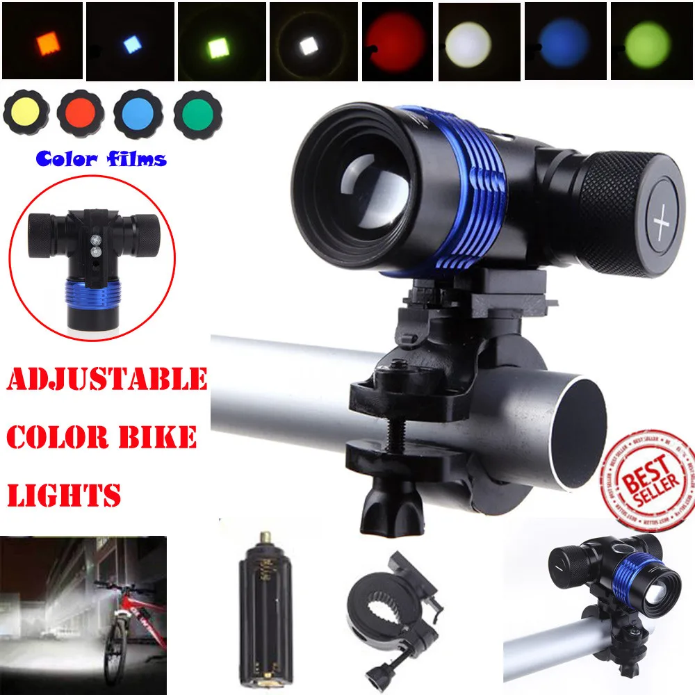 Perfect XML T6 LED 3Modes 18650 Charger Battery Bicycle Bike Head Light Torch Flashlight rechargeable bike light led front back A70 7