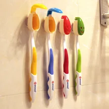 4 шт./лот, креативный чехол для зубной щетки со смайликом для лица, держатель для зубных щеток, чехол на присоске, для ванной, для путешествий, HomeColor, случайный цвет