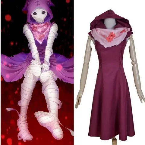 

2017 New Arrival Anime Tokyo Ghoul Eto Sen Takatsuki Cosplay Costume Halloween Party Anime dress Masquerade Ear dress 61703