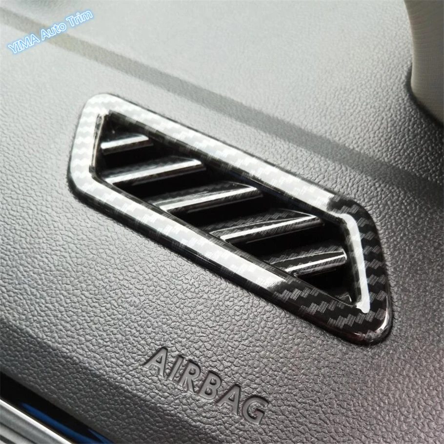 

Lapetus Auto Styling Side Air Condition AC Outlet Vent Cover Trim Fit For Volkswagen T-Roc T Roc 2018 2019 Matt Carbon Fiber ABS