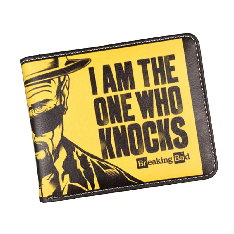  Classic American Cartoon Movie Wallet Breaking Bad Funny Wallet Men's Purses With Zipper Coin Pocket Card Holder Student Wallet 