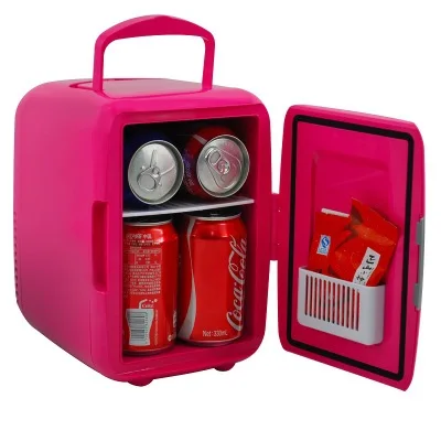 

4L 220V/12V Mini Car/Home Dual Use Freezer Cooler Heater Icebox Portable Refrigerator EU US Plus