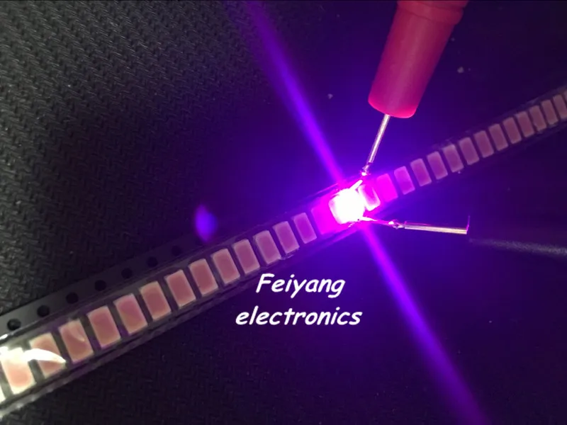 50 шт. 5730 SMD УФ/фиолетовый светильник чип лампы 395-400nm светодиодный хрустальные прозрачные бусины светодиодный хорошее качество