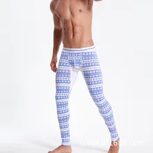 Весна Activewear Для мужчин осень брюки хлопок U светло-голубой цвет красный в полоску Круглый Круг геометрическая форма тела брюки леггинсы