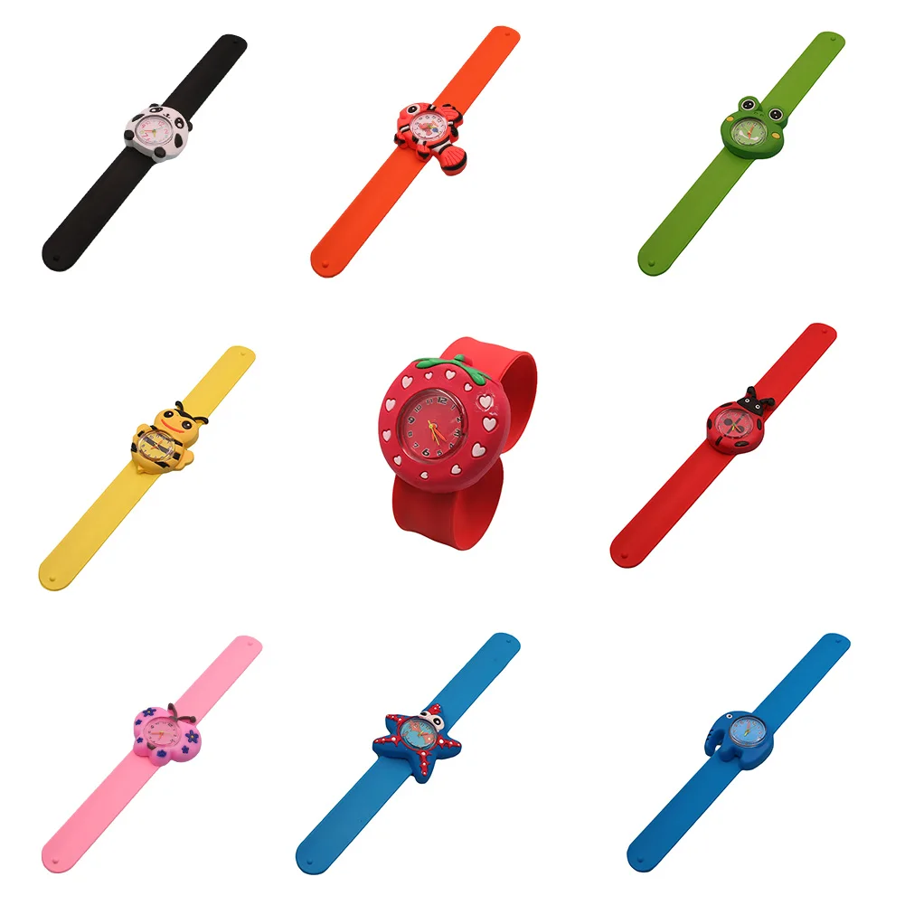 

Fashion Cartoon Bracelet hot sell Cartoon brid slap kids children boy wrist watch silicone jelly sports watch Bracelet