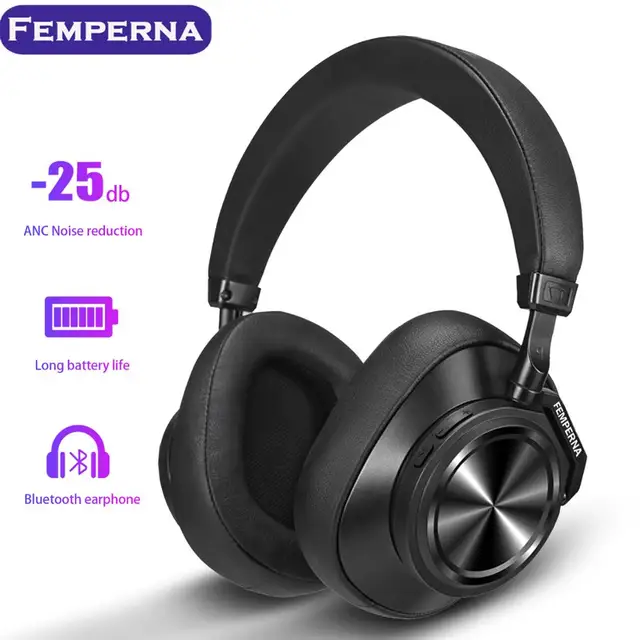 Femperna Bluetooth 5 0 Wireless Headphones For Phones And Music With Face Recognition Earphones Active Noise