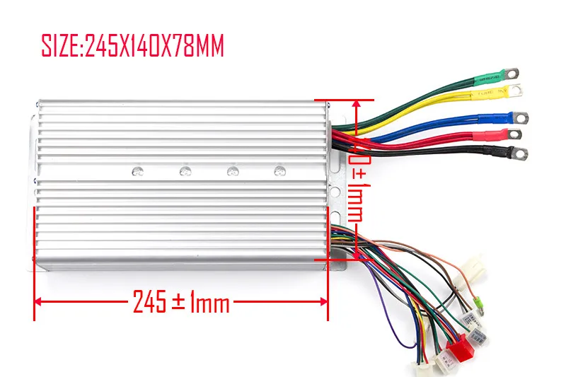 1200 Вт 48В 60В UNITE Electric уход за кожей лица маска Велосипедный спорт мотоцикл части 30MOSFET DC бесщеточный мотор контроллер 70-75A Применение для BM1412ZXF мотор