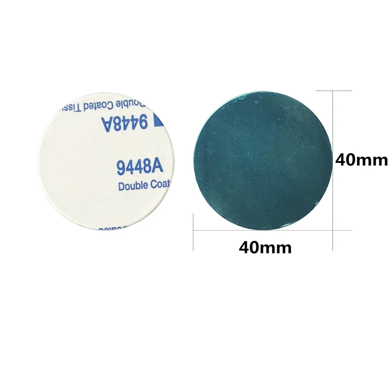 5 шт./лот 40x0,3 мм металлическая пластина-диск железный лист для магнитного держателя мобильного телефона для магнитных автомобильных держателей - Цвет: no image