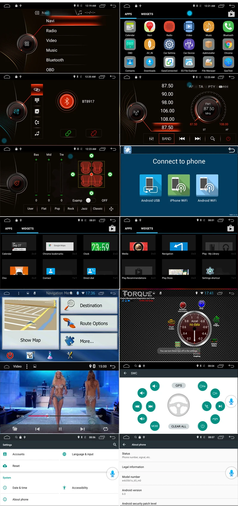 1ANDROID 6.0 2DIN CAR DVD