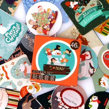 

2Pcs/lot Snowman Mini Paper Sticker Labels Food Seals Decoration DIY Diary Scrapbooking Stickers Gift For Wedding Seals