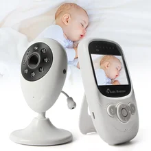 2,4 дюймов ЖК-дисплей беспроводной видео-аудио Видеоняни и радионяни двухстороннее аудио Bebek Cam 5 м ИК Температура мониторинга Портативный няня Камера MB880