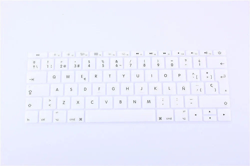 Чехол для клавиатуры с испанской раскладкой силиконовый чехол нового Macbook 12