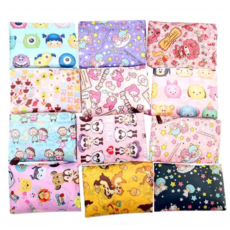

Cartoon My Melody Little Twin Stars Tsum Tsum Large Nylon Folding Reusable Shopping Bag Foldable Grocery Bag Eco Tote Handbag
