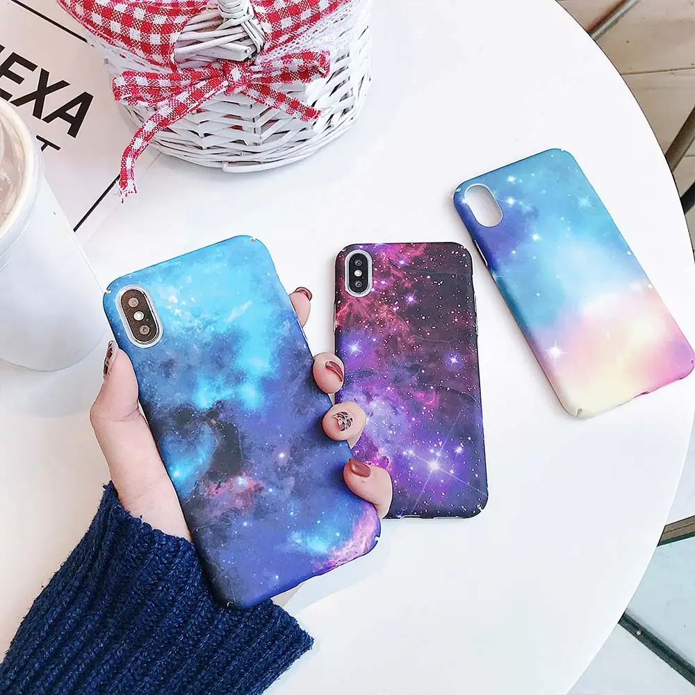 

NORTHFIRE Luminous Phone Case For iPhone 5S 5 Se 6 6S 7 8 Shining Star River Hard Case For iPhone XS Max XR XS X 7 8 Plus Cover