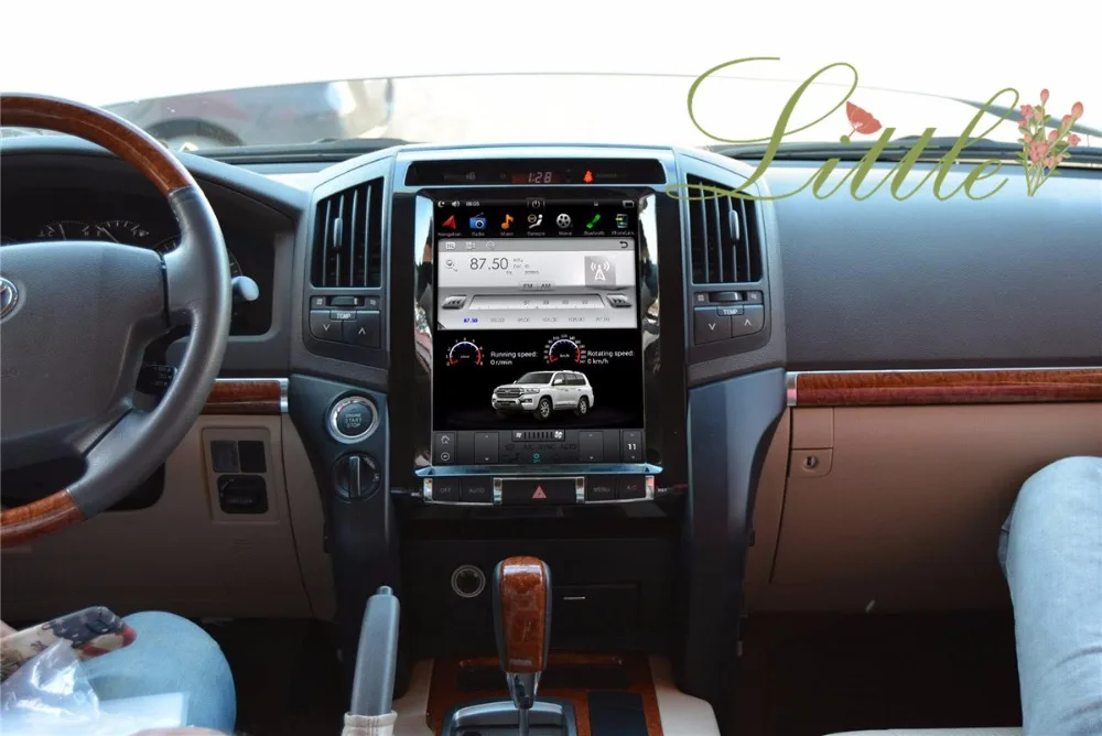 Perfect Android 8.1 Tesla style Car DVD Player GPS Navigation for Toyota Land Cruiser LC200 2008-2015 car auto stereo Radio head unit 4G 5