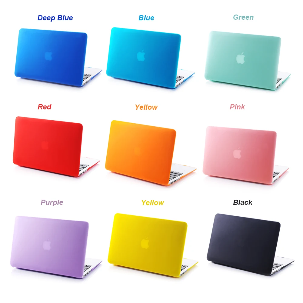 NEW Matte Hard Case Cover For Macbook Mac book 11 13 15 Air Pro Retina 11.6 12 13.3 15.4 inch Laptop Cases