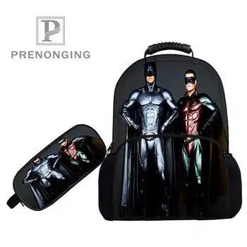 

Custom 17inch Batman-TheDarkBackpacks Pen Bags 3D Printing School Women Men Travel Bags Boys Girls Book Computers Bag#1031-3-121