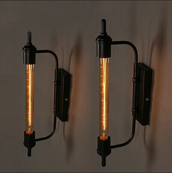 

new RH North American type designer retro Wall Lamps retro bedside mirror light village balcony garden steam pipe lights GY124