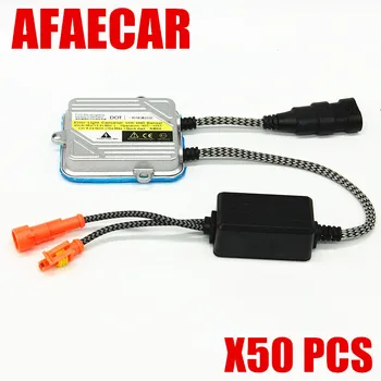 شراءAFAECAR كله 50 قطعة 55w زينون الصابورة ل سيارة 12v مصباح تفريغ عالى الشدة الضوئية H1 H7 H3 H11 H4 9005 9006 لمبة محول