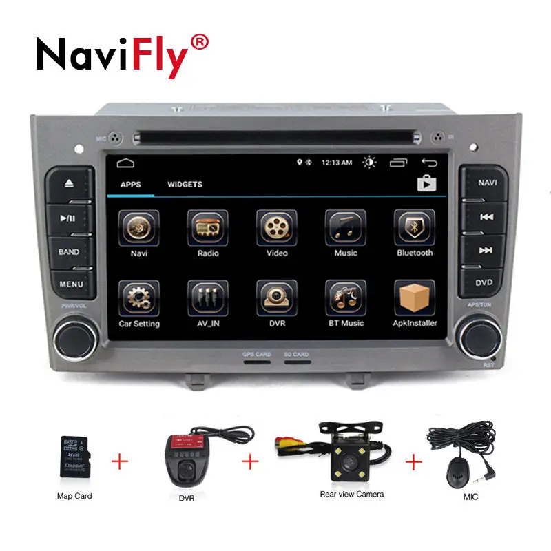 Бесплатная доставка! Android 8 0 четырехъядерный автомобильный dvd плеер GPS Navi для Peugeot
