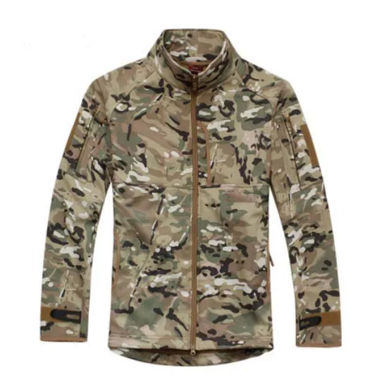 Тактическая уличная TAD флисовая куртка для мужчин военный спортивный костюм Кемпинг Охота Куртки термо пальто одежда Акула кожа патч