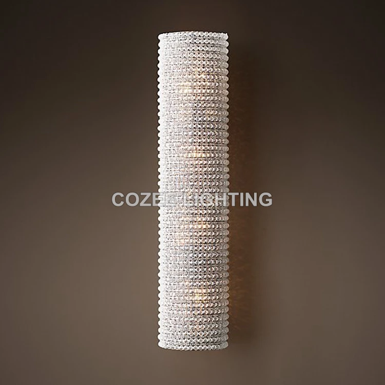 

Vintage Modern Art Decor Vintage K9 Crystal Chandelier Wall Sconce Lamp Light Lighting for Home Hotel Dining Room Decoration