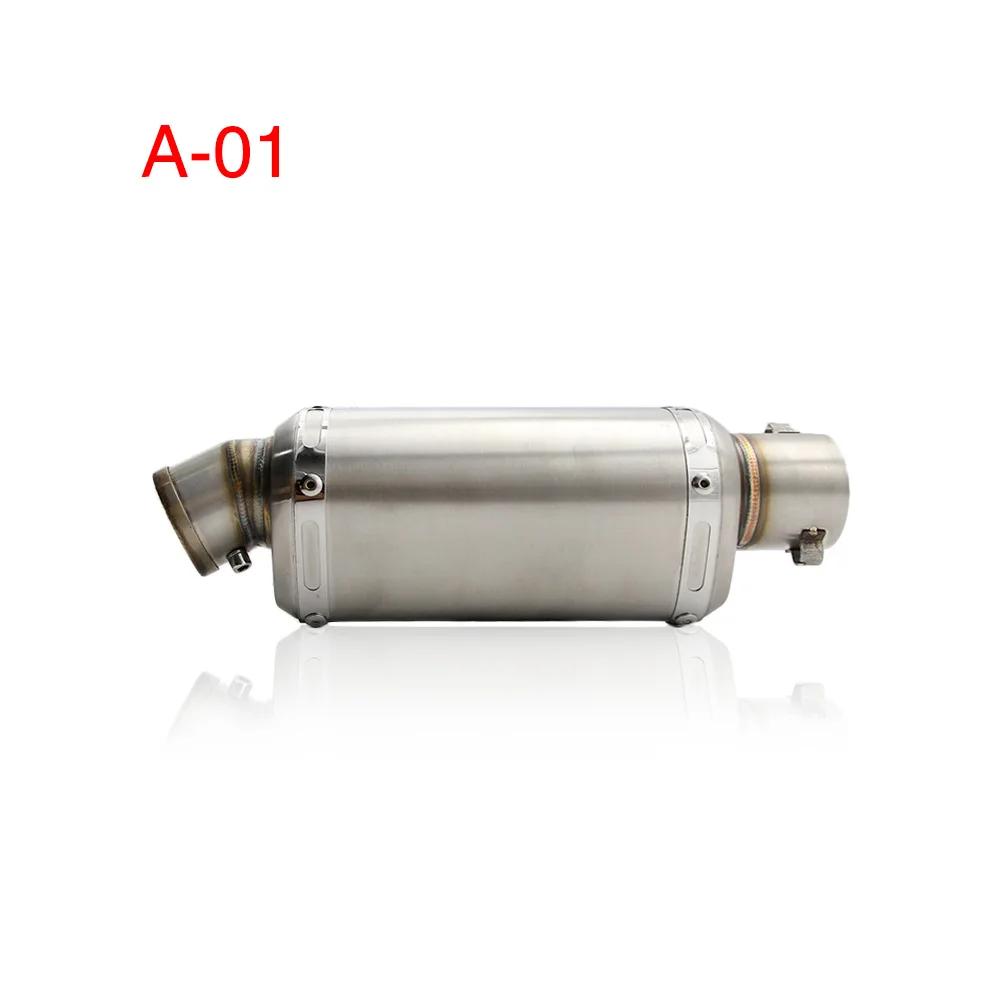 Alconstar-51 мм Akrapovic мотоцикл выхлопной трубы с глушителем Yoshimura грязи выхлопная труба для мотоцикла Escape Moto GY6 ниндзя GSXR XMAX - Цвет: A-01