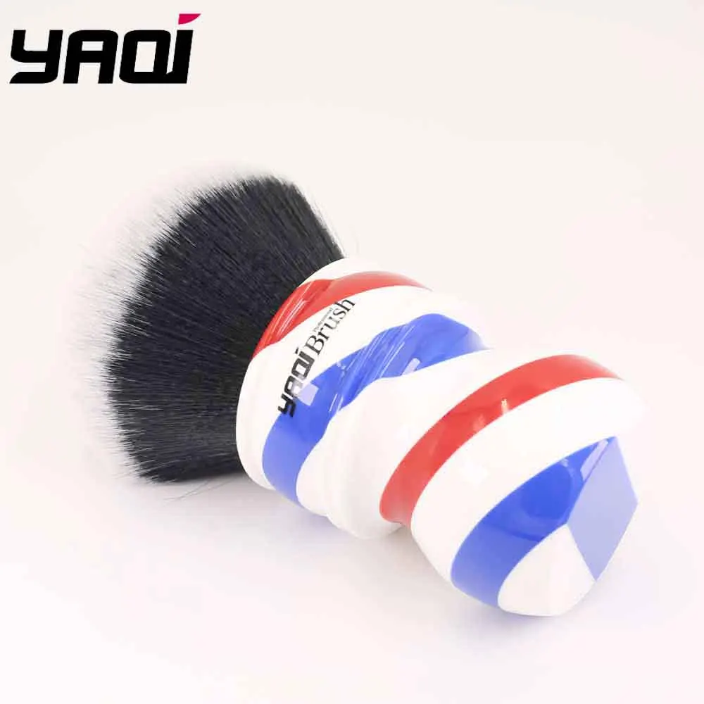 Yaqi 75 мм Monster Tuxedo кисть для бритья с ручкой Barberpole