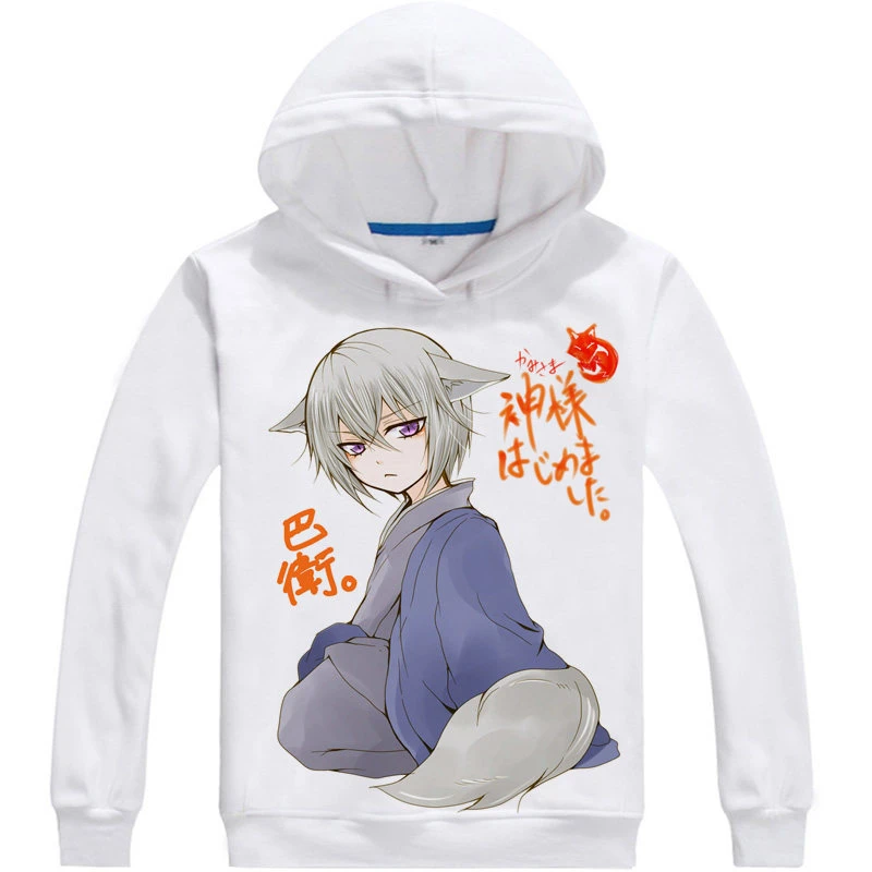 神様キスパーカーアニメキツネ妖怪巴コスプレ白パーカーかわいいスウェット日本漫画ファン White Hoodie Hoodie Animehoodie White Aliexpress