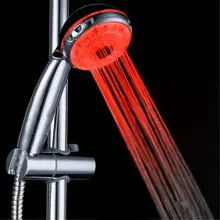 1 шт. регулируемый 3 режима 3 цвета светодиодный светильник душевая головка датчик температуры RGB для ванной спринклер ванная комната спа поставка