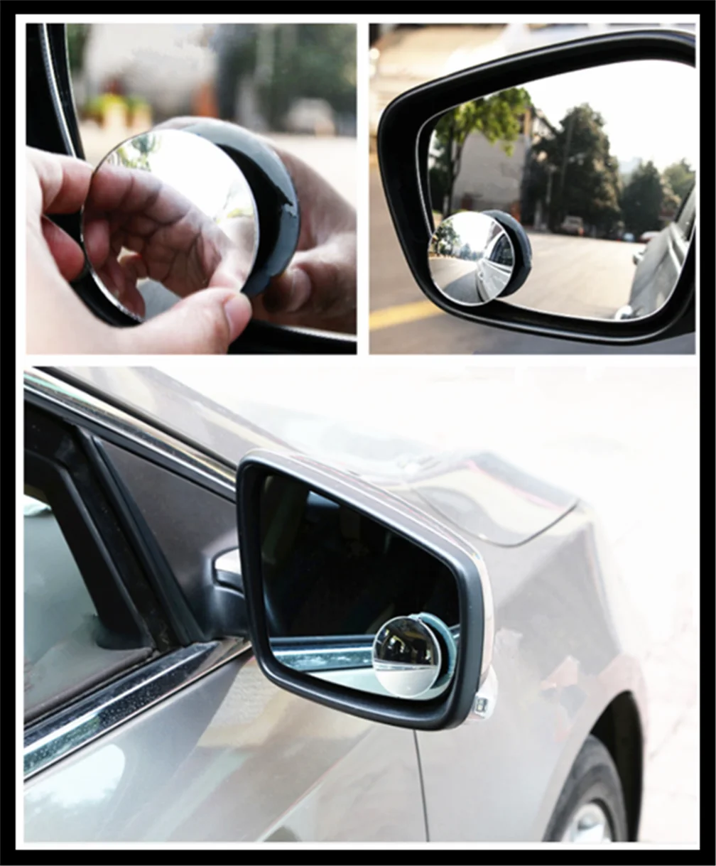 

Car borderless small round blind spot mirror reversing aid for Toyota Tacoma Tercel Tiara Van Venza Yaris Hiace Prius V Hilux