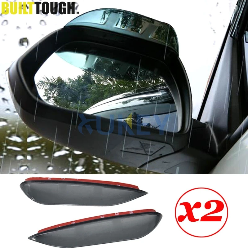 2Pc Rear View Mirror Rain Guard For Hyundai Creta 2015 2016 2017 Side
