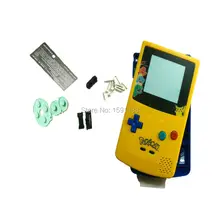 PikachuVersion Верхний желтый ниже синий корпус для 【dogameboycolor GBCPokemon корпус с винтами кнопки