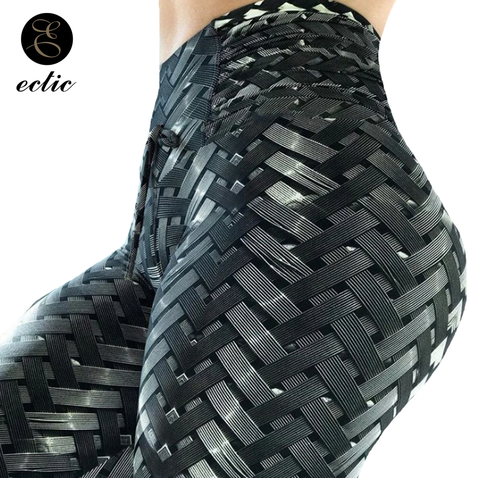 

Fitness Tyres 3d Print Leggings Butt Lifting Wrinkled Ruched Leggings Push Up Sports Female Rope High Waisted Leggings For Women