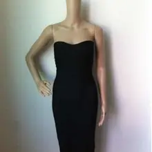 Новое белое, черное без бретелек ниже колена женское сексуальное элегантное вечернее Бандажное платье без бретелек платье+ костюм