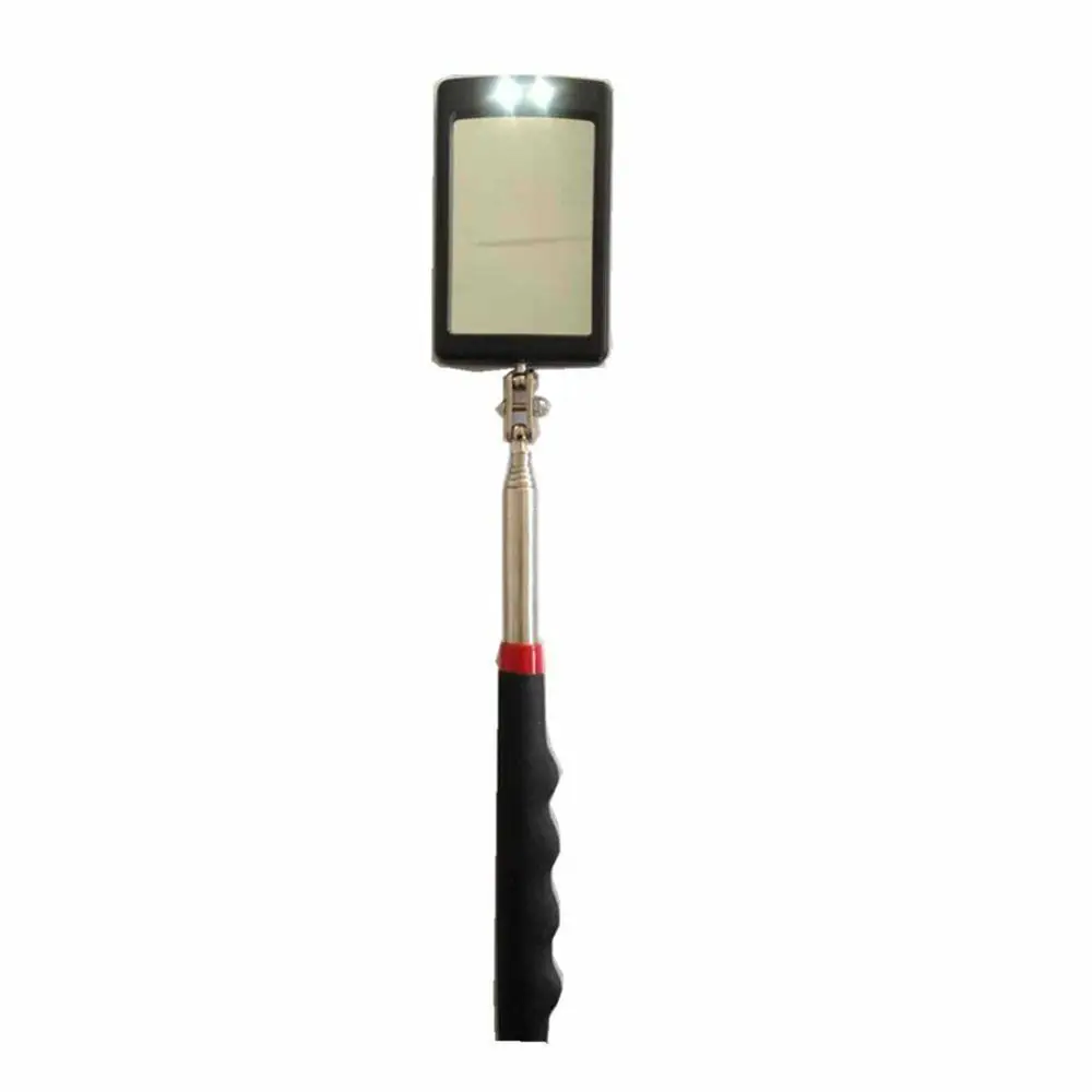 

LED Mechanic Inspection Mirror Telescoping Illuminate Swivel Extendable Mirror