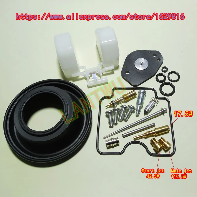 1 комплект$25) YM 1999~ 2011 год Virago XVS 1100 DragStar мотоцикл Карбюратор Ремонтный комплект с поплавком и большой и небольшой диафрагмой