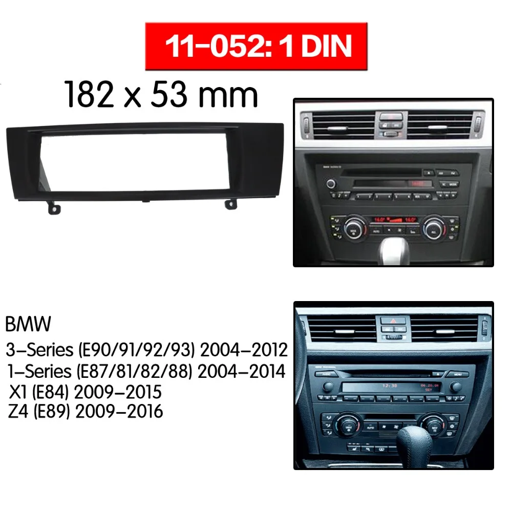Автомагнитола Fascia с рамкой для BMW 3 серии (E90/91/92/93) 2004 2012 панель Facia обшивка компакт