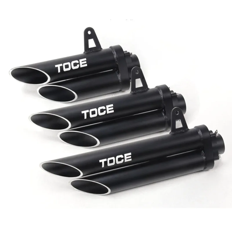 

TKOSM Universal Modified Motorcycle Exhaust Muffler Pipe For YAMAHA R1 R6 R15 FZ1 MT09 TOCE Slip On Racing Escape Moto Silencer