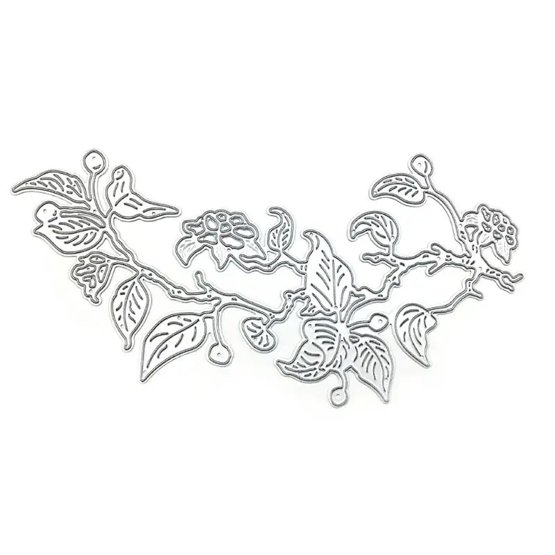 

Carbon Steel Plant Flower Vine Pattern Cutting Die Embossing Stencil Mold For DIY Paper Art Handcraft Scrapbook Card Decoration