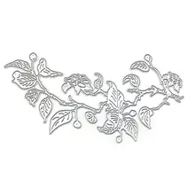 Carbon Steel Plant Flower Vine Pattern Cutting Die Embossing Stencil Mold For DIY Paper Art Handcraft Scrapbook Card Decoration diy santa pattern carbon steel cutting die