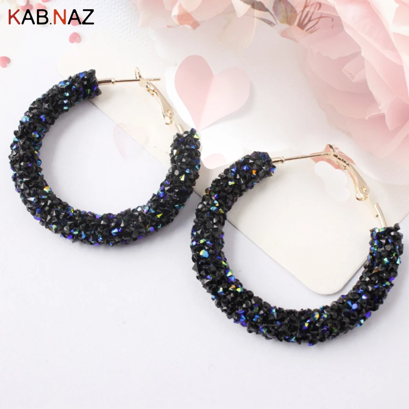 

New trendy Big korean Dangle Earrings For Women beads Crystal Faceted Beads Handmade Hot Sale Jewelry wedding drop earrings 2019